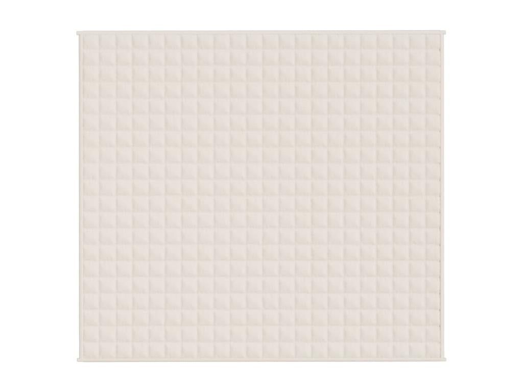 Weighted blanket, light cream, 200x230 cm, 13 kg, fabric