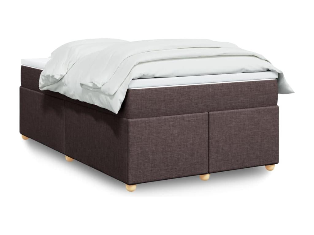 Bed base in Vertchez with dark brown mattress 120x200 cm