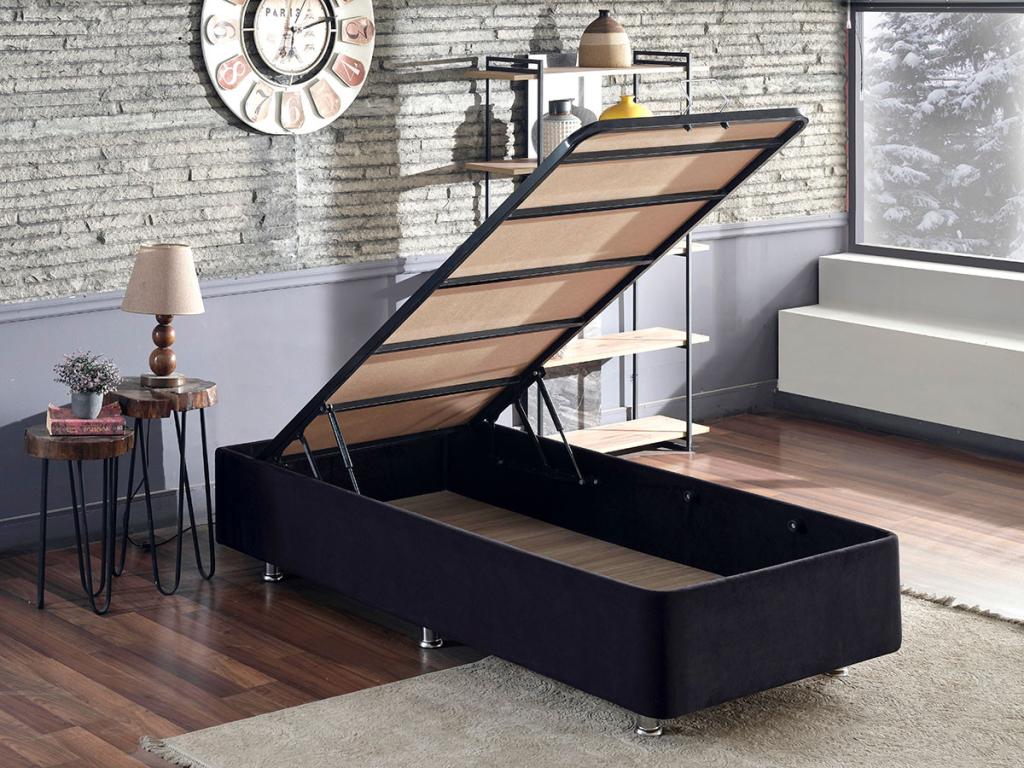 Vertchez bed frame with storage - 6 sizes - Sleeping area 120x200 cm