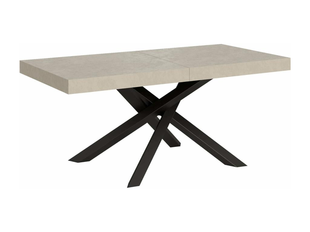 Extendable table 90x160/420 cm Flantis cashmere anthracite legs