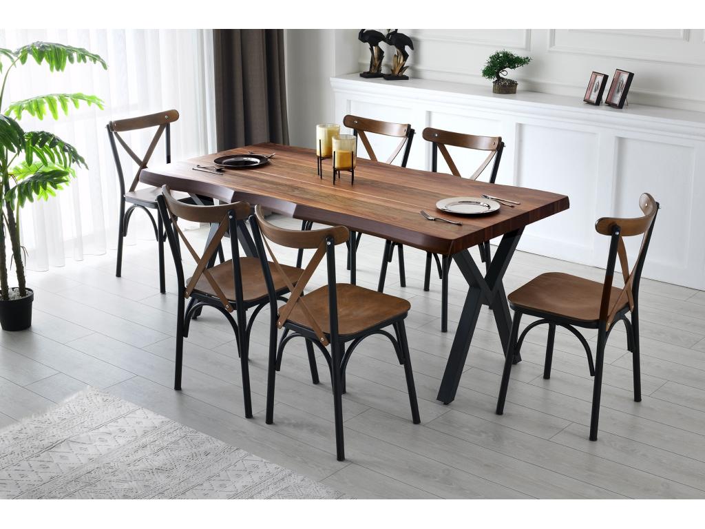 Roma industrial dining table 180cm