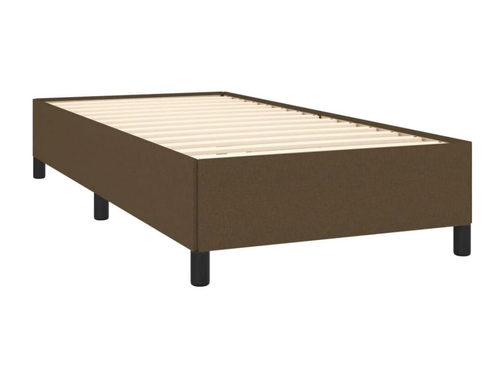 Bed base in Vertchez with dark brown mattress 90x200