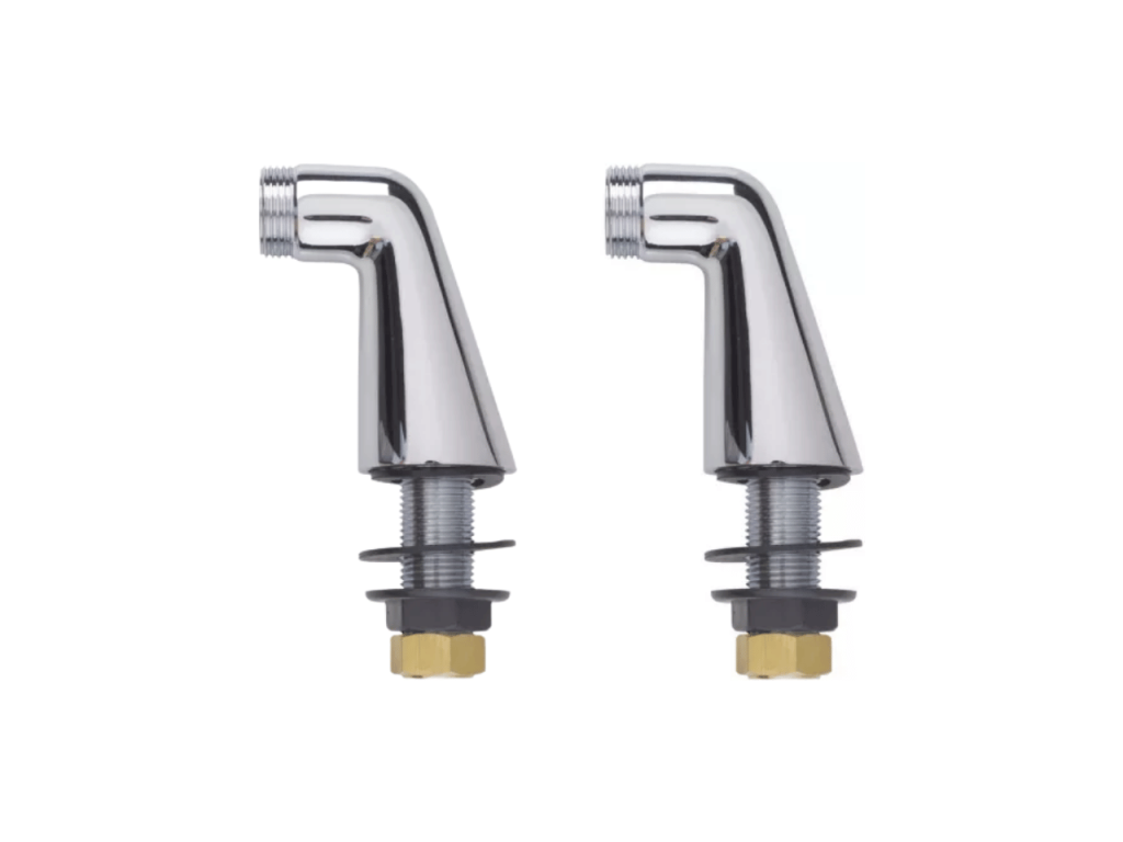 Vertchez 800 Cosmopolitan thermostatic bath mixer, 1/2" luxury chrome-plated risers