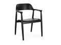 Set of 2 Suza Teak Wood Chairs – Quality and Refinement – ​​Black