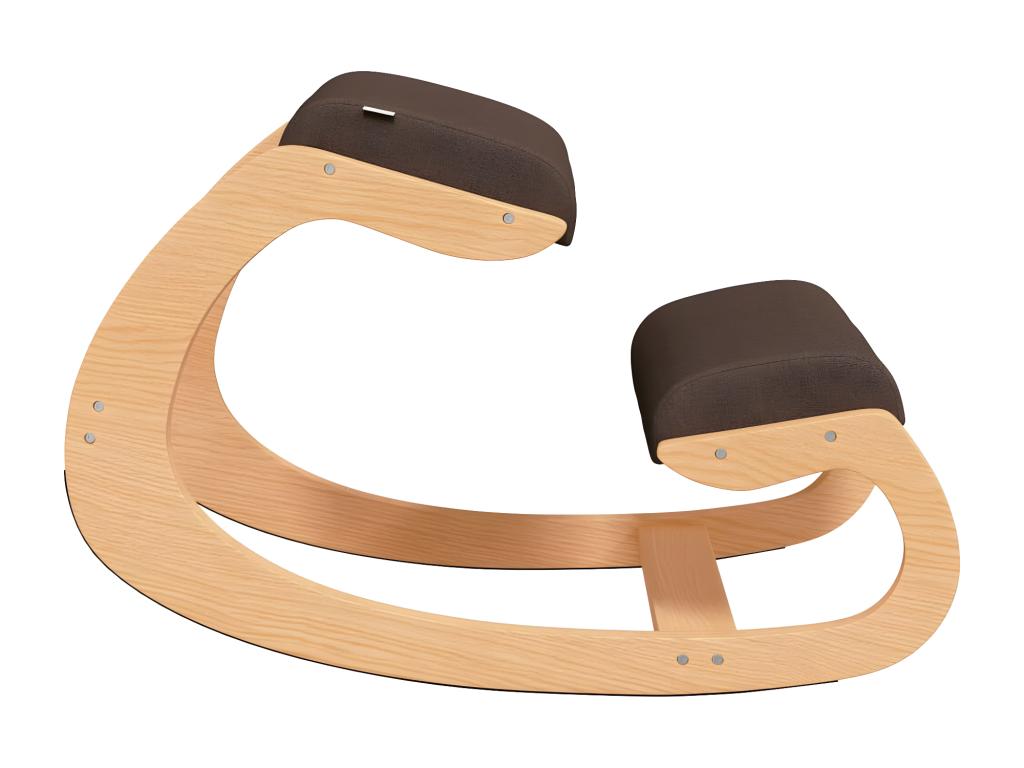 Brown kneeling chair, 55x84x55 cm, birch plywood