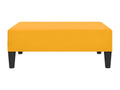 Yellow Footrest 78x56x32 cm Velvet
