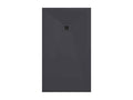 Vertchez Plus smooth anthracite shower tray with colored grid - 80x70 cm