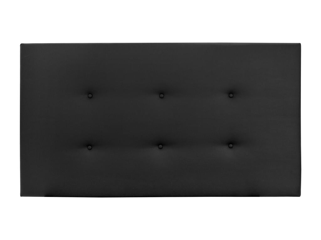 Faux leather headboard with black buttons, 150x80cm - Vertchez