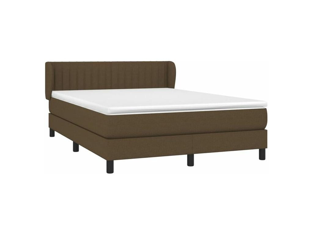 Bed base in Vertchez with dark brown mattress 140x200