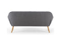 Laos 3-Seater Scandinavian Sofa 190cm Grey