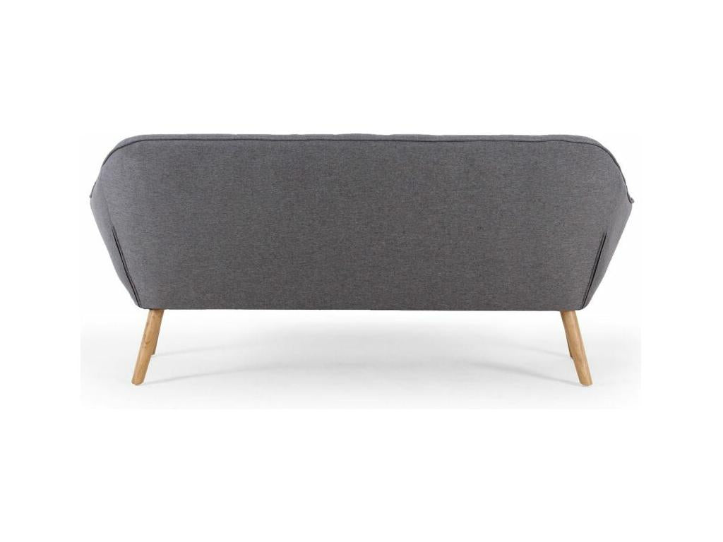 Laos 3-Seater Scandinavian Sofa 190cm Grey