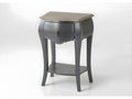 Grey bedside table with 1 drawer Meublita