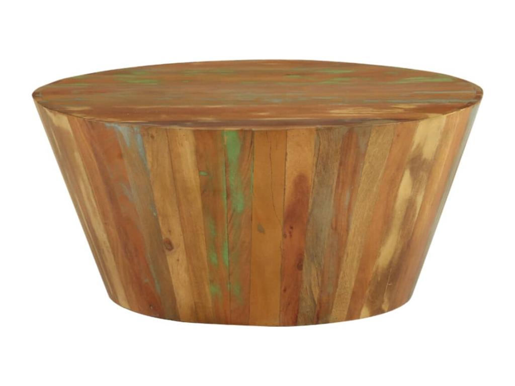 Coffee table 65x31 cm Solid reclaimed wood