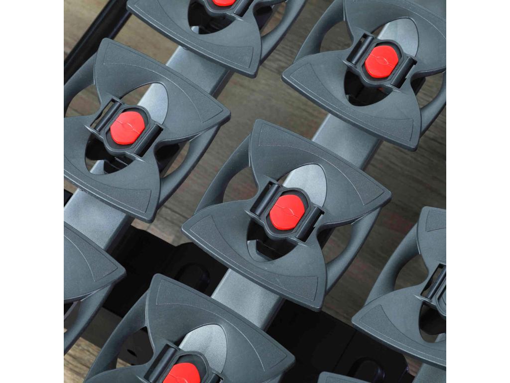 Electric relaxation bed base with all slats, light grey fabric, 70x190