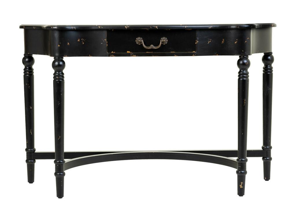 Wooden console table with 1 drawer, 125x42.5x78