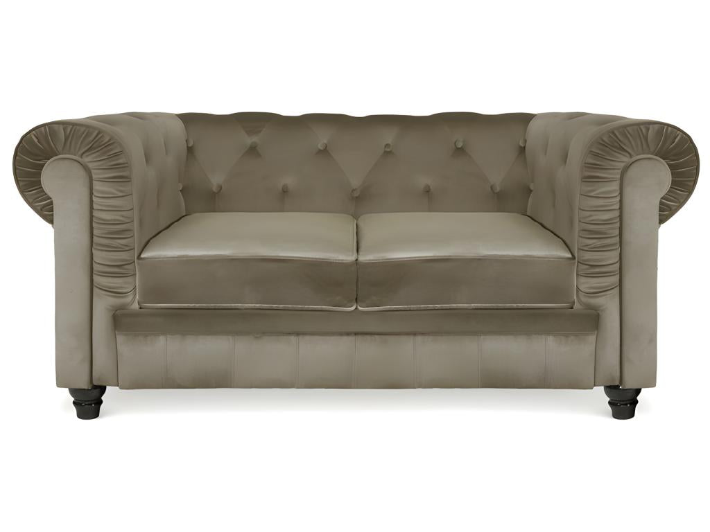 Vertchez 2-Seater Sofa - Colors - Velvet Vertchez Sofa Types - 2-Seater Vertchez