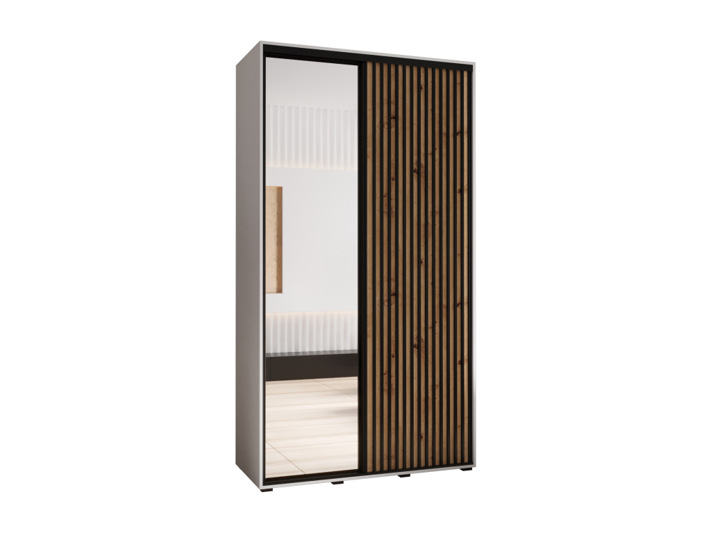 Meublita 2 Sliding Door Wardrobe 205.2/130/45 2 Doors White/Meublita
