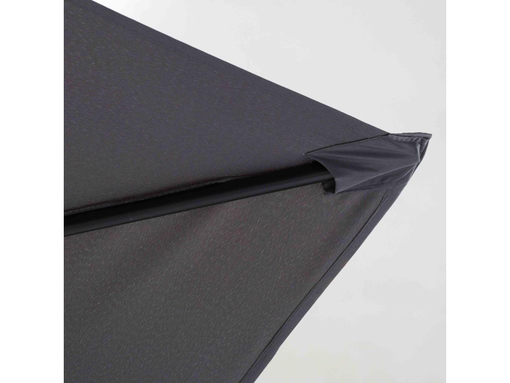 3x3m cantilever parasol and 4 fillable grey aluminum slabs - Vertchez