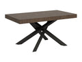 Extendable table 90x160/264 cm Volantis Walnut with Anthracite frame