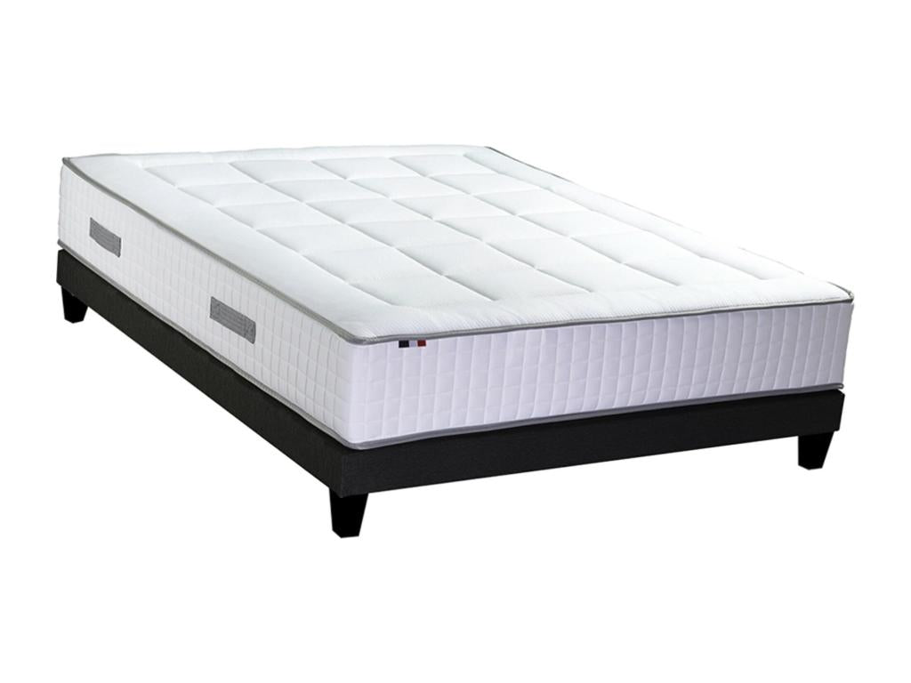 Meublita 2 memory foam mattress and decorative bed base set - Dimensions: 140x190 cm