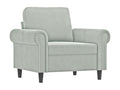3-piece sofa set with light grey velvet cushions