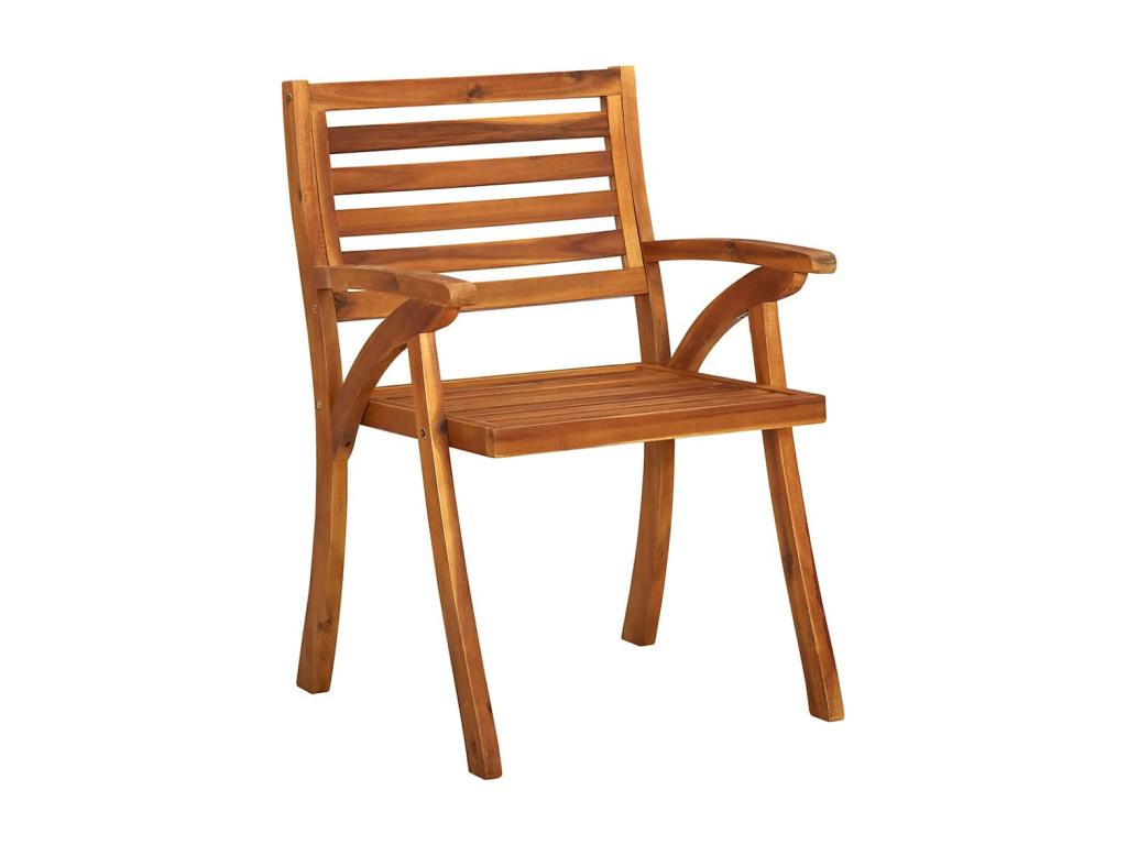 Garden dining chairs with cushions, set of 2, Meublita solid wood
