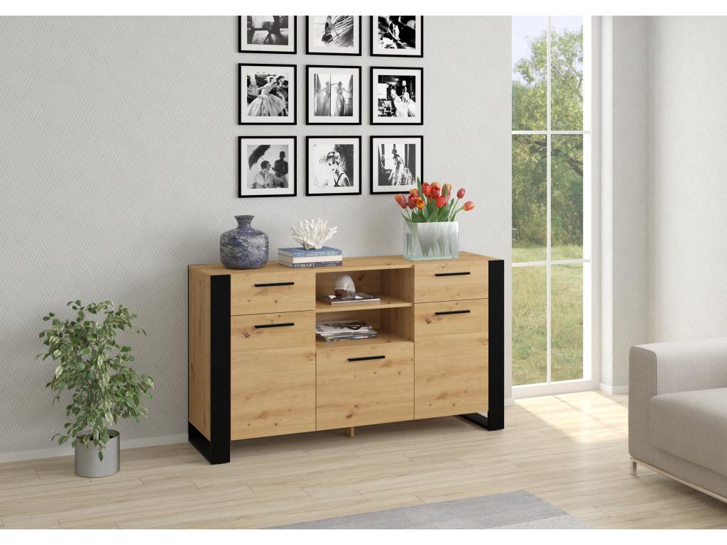 Meublita chest of drawers 155x45x87 Beige
