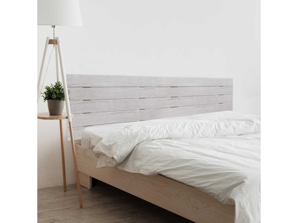 Vertchez Recycled MDF Double Pallet Style Horizontal Headboard 190x46cm for 190cm Beds - Arctic