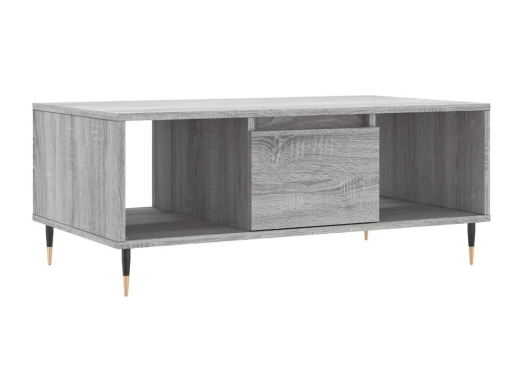Vertchez coffee table, grey, 90x50x36.5 cm, engineered wood