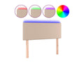 Cappuccino LED Headboard 80x5x78/88 cm Faux Leather