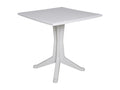 Meublita Outdoor Table, Fixed Square Shelf, Multipurpose Garden Table, Made in Italy, 70x70x72 cm, White