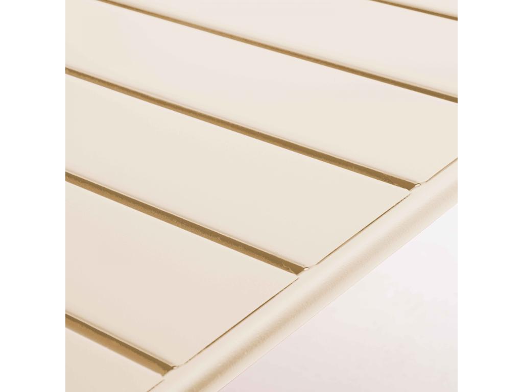 Ivory metal garden sofa - Meublita