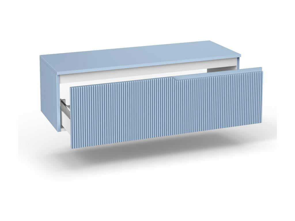 4-piece straight washbasin set, Vertchez sky blue, Vertchez