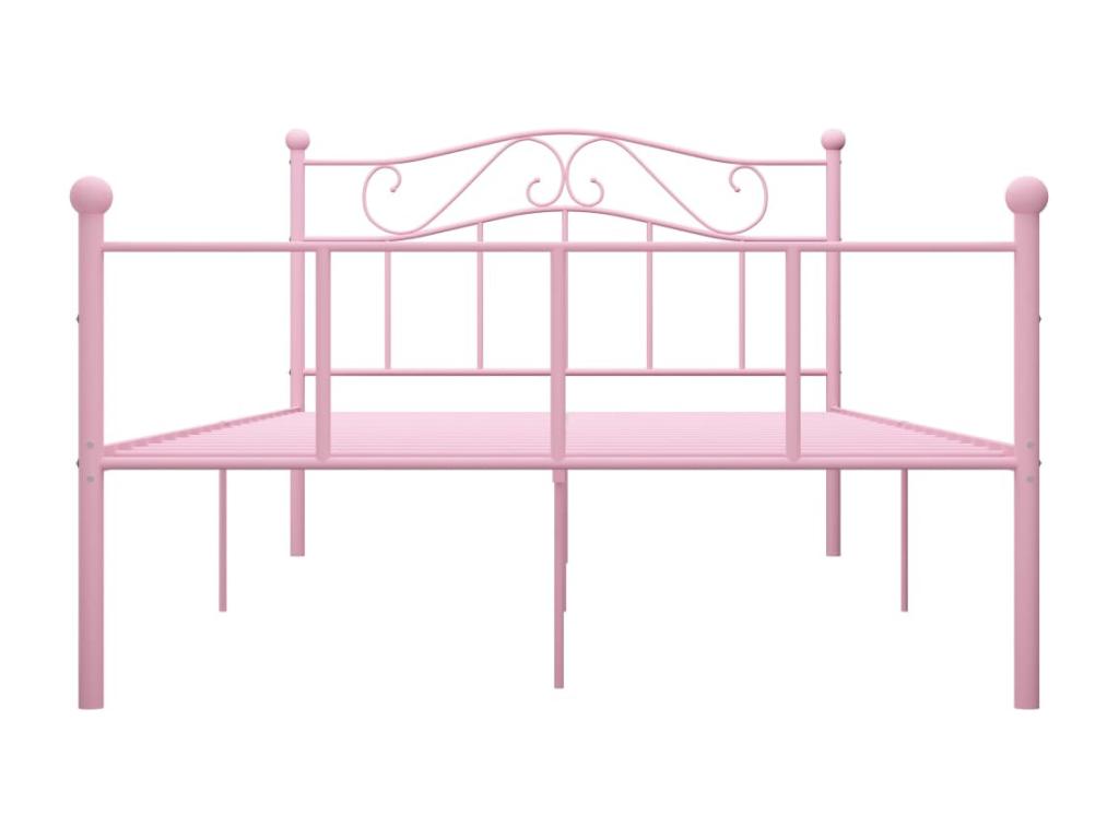 Pink Metal Bed Frame 120x200 cm