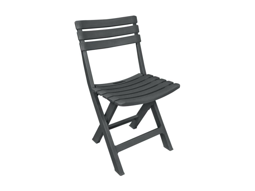 Vertchez Folding Furniture 3 pcs Plastic Anthracite