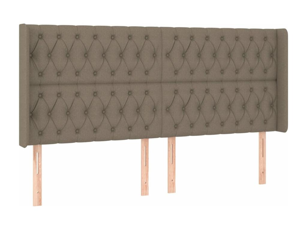 Vertchez LED Headboard 203x16x118/128 cm Fabric