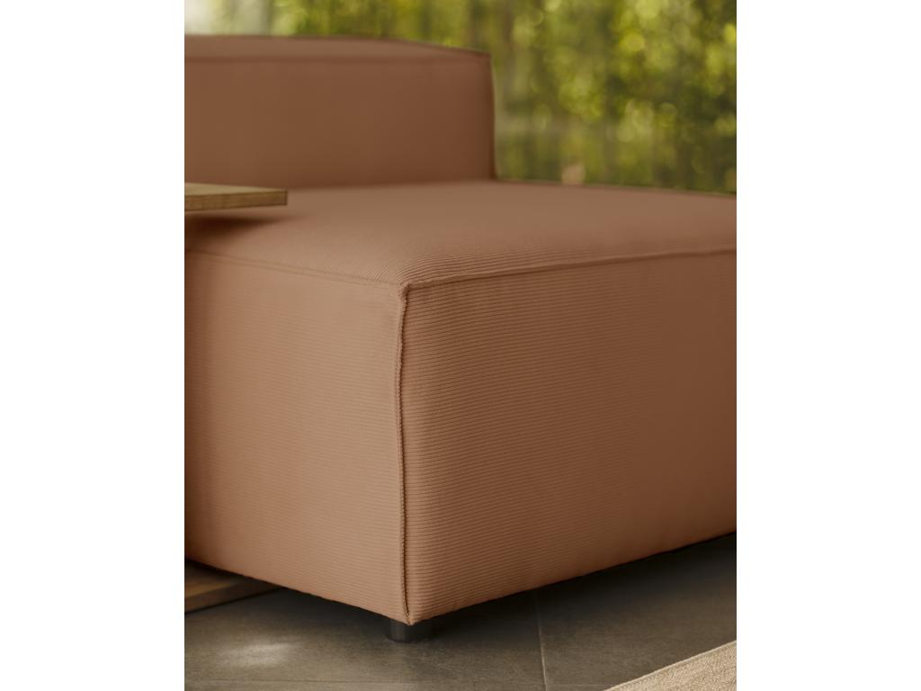 Corduroy armchair, green color, 110x90cm