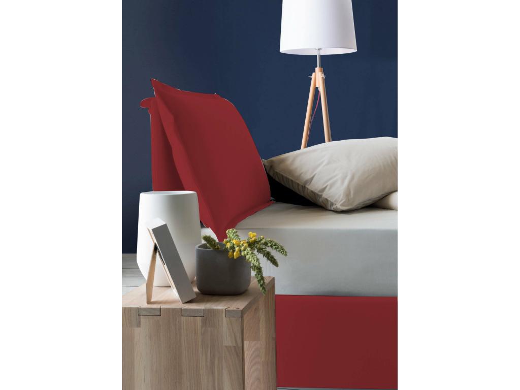 Vertchez Single Bed, Storage Bed with Fabric Upholstery, Made in Italy, Front Opening, Suitable for 80x200 cm Mattress, Red