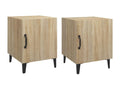 2-piece bedside tables in Green Oak from Engineered Wood