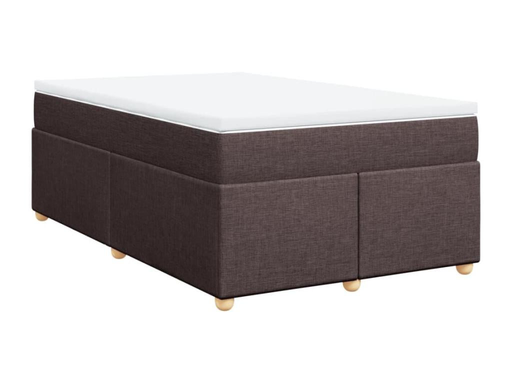 Bed base in Vertchez with dark brown mattress 120x200 cm