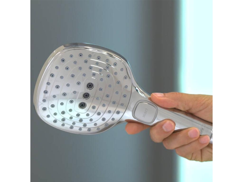 Meublita Raindance Select E 3-jet chrome hand shower
