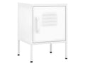 Bedside tables, 2 pcs, White, 35x35x51 cm, Steel