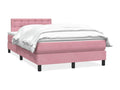 Meublita bed base with pink velvet mattress 120x220 cm
