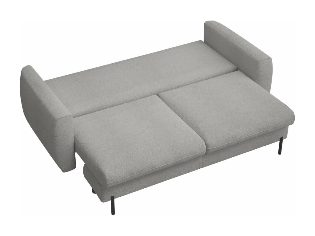 3-seater convertible sofa - in grey bouclé - Vertchez