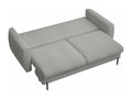 3-seater convertible sofa - in grey bouclé - Vertchez
