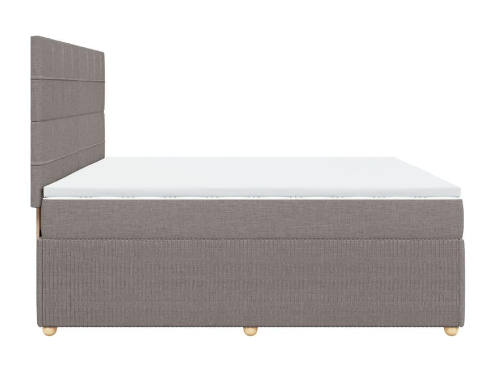 Meublita bed base with Meublita 200x200 cm mattress, fabric