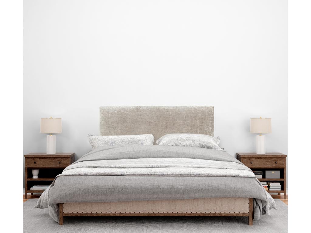 Vertchez Natural Wool Headboard 110x50cm for 105/110cm Bed - Beige