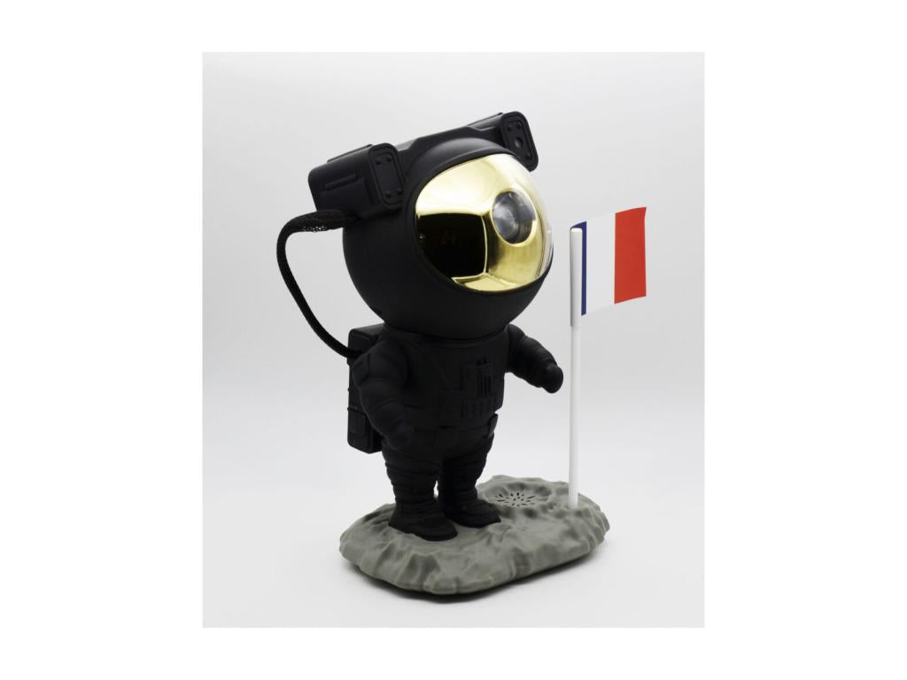 Black and gold Astronaut projector/speaker