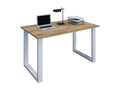 Vertchez Wooden Desk Computer Table Work Table Office Furniture Vertchez U Aluminum Silver Honey Oak - 140 - 50
