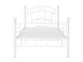 White Metal Bed Frame 100x200 cm